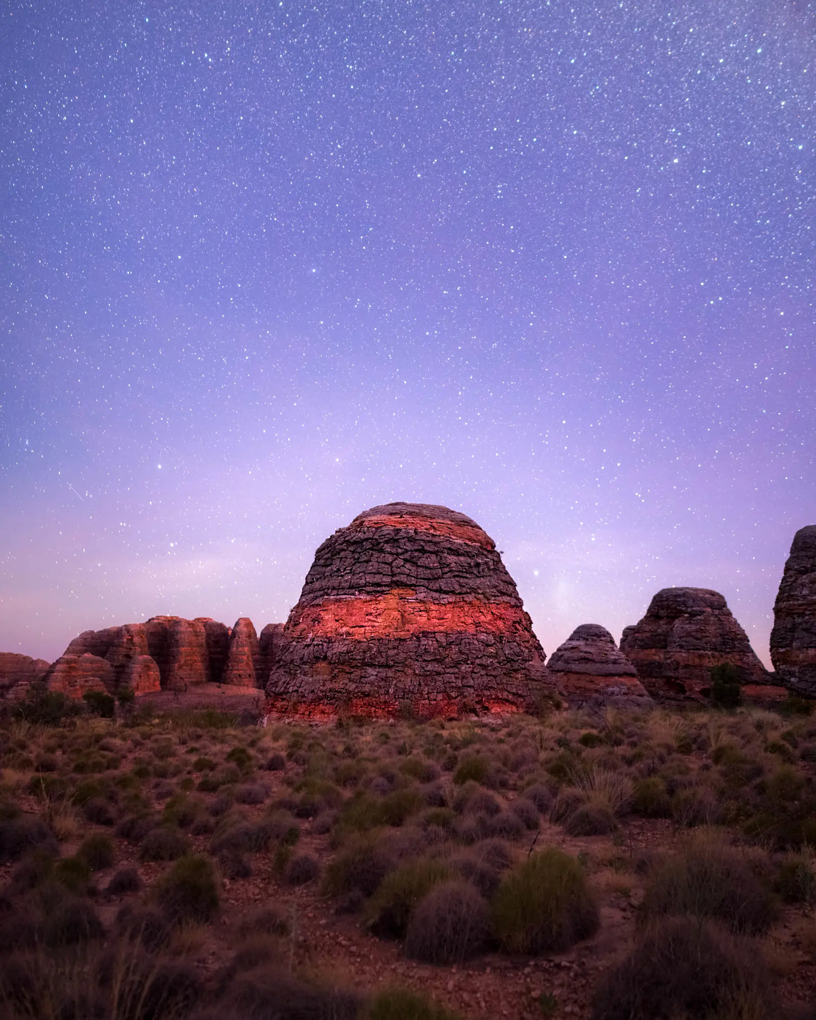 A lone Bungle standing under the night sky, Kimberley, WA © Tourism Australia