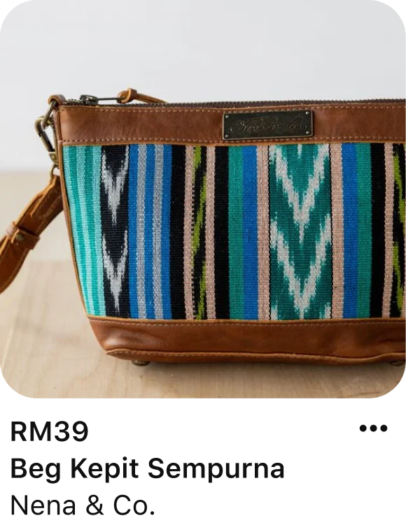 Pin beg tangan pelbagai warna daripada Nena & Co. Penerangan menyebut Beg Kepit Sempurna. 