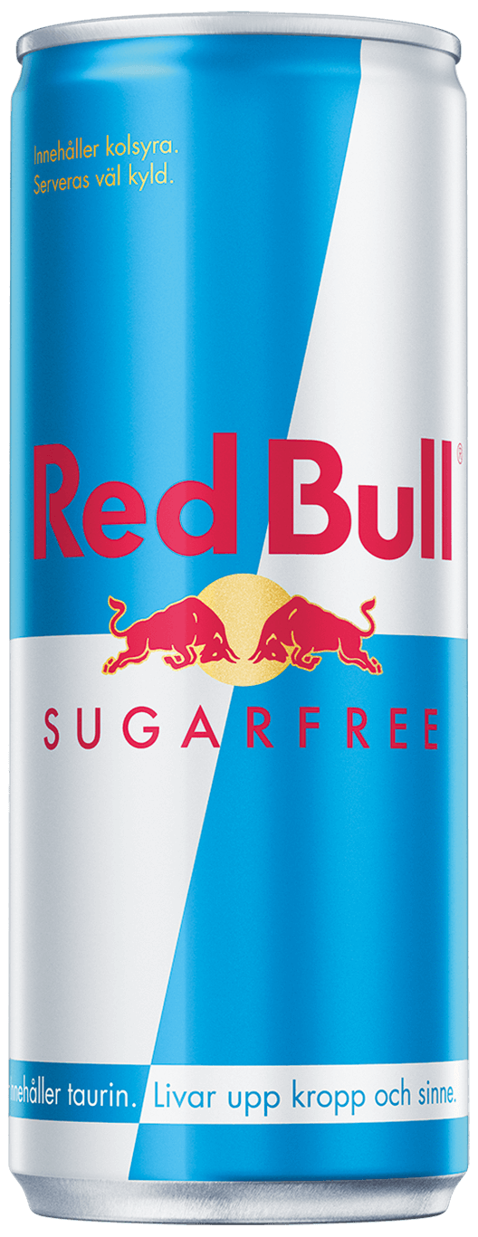 Packshot of Red Bull Sugarfree Energy Drink