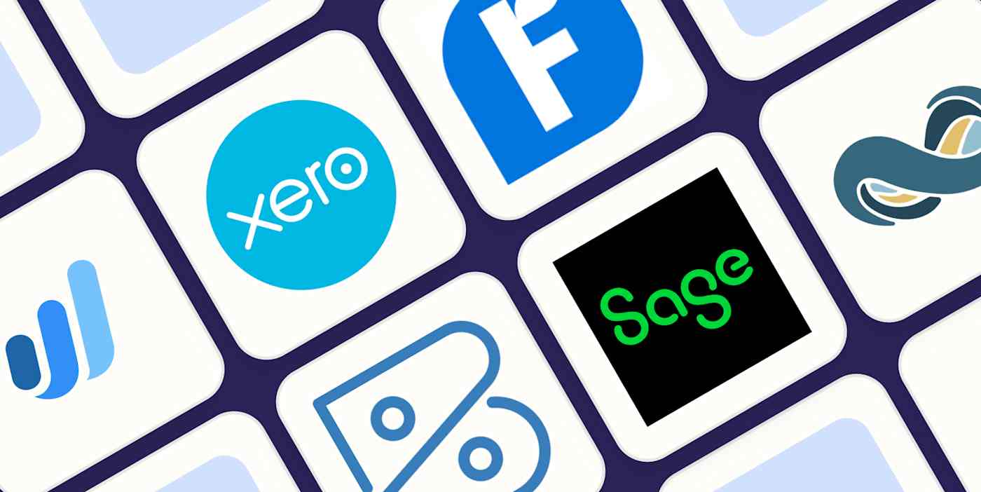 Hero image with the logos of the best QuickBooks alternatives