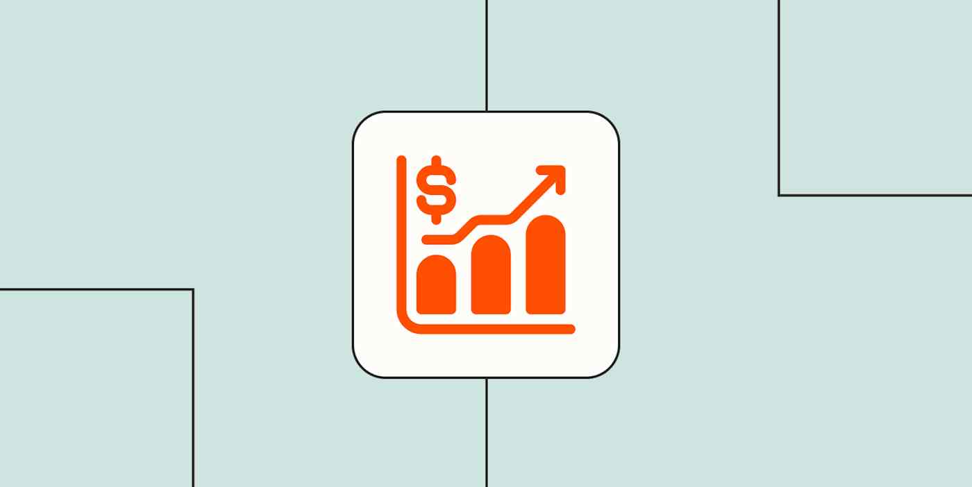 A hero image of a bar chart with an arrow pointing up next to a dollar sign.