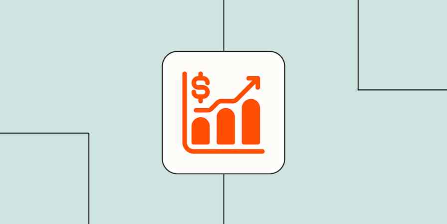 A hero image of a bar chart with an arrow pointing up next to a dollar sign.