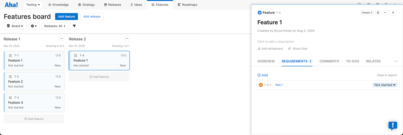 Aha, our pick for the best Jira alternative for product development. 
