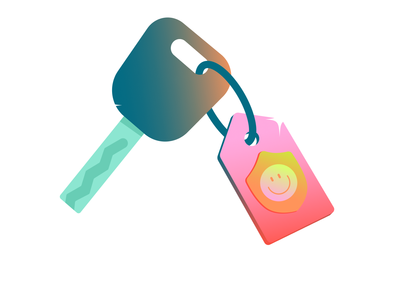 Illustration of car keys 