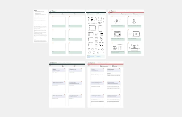 Vision Storyboard Or Narrative template thumb
