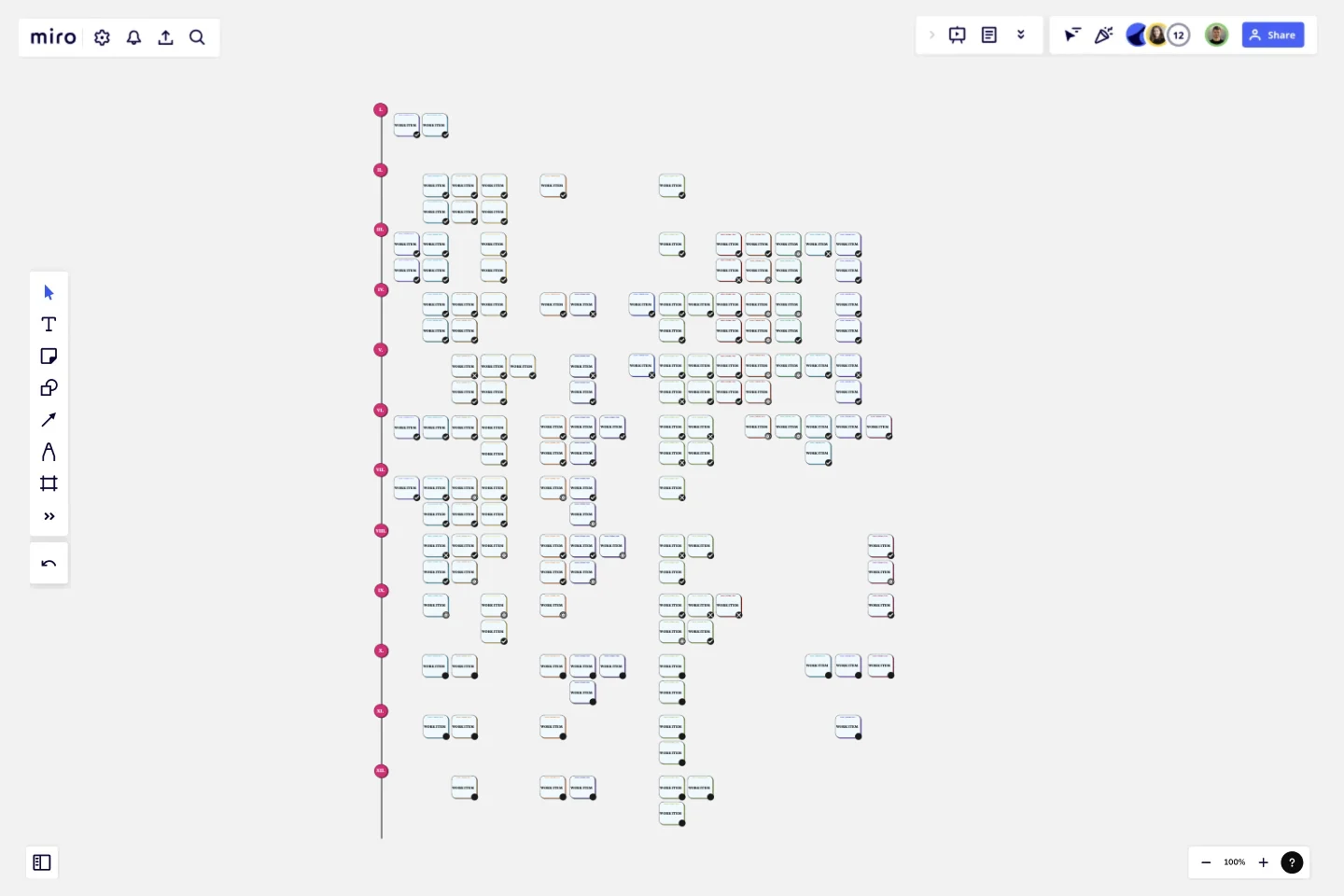 Multiple-Product Roadmap template